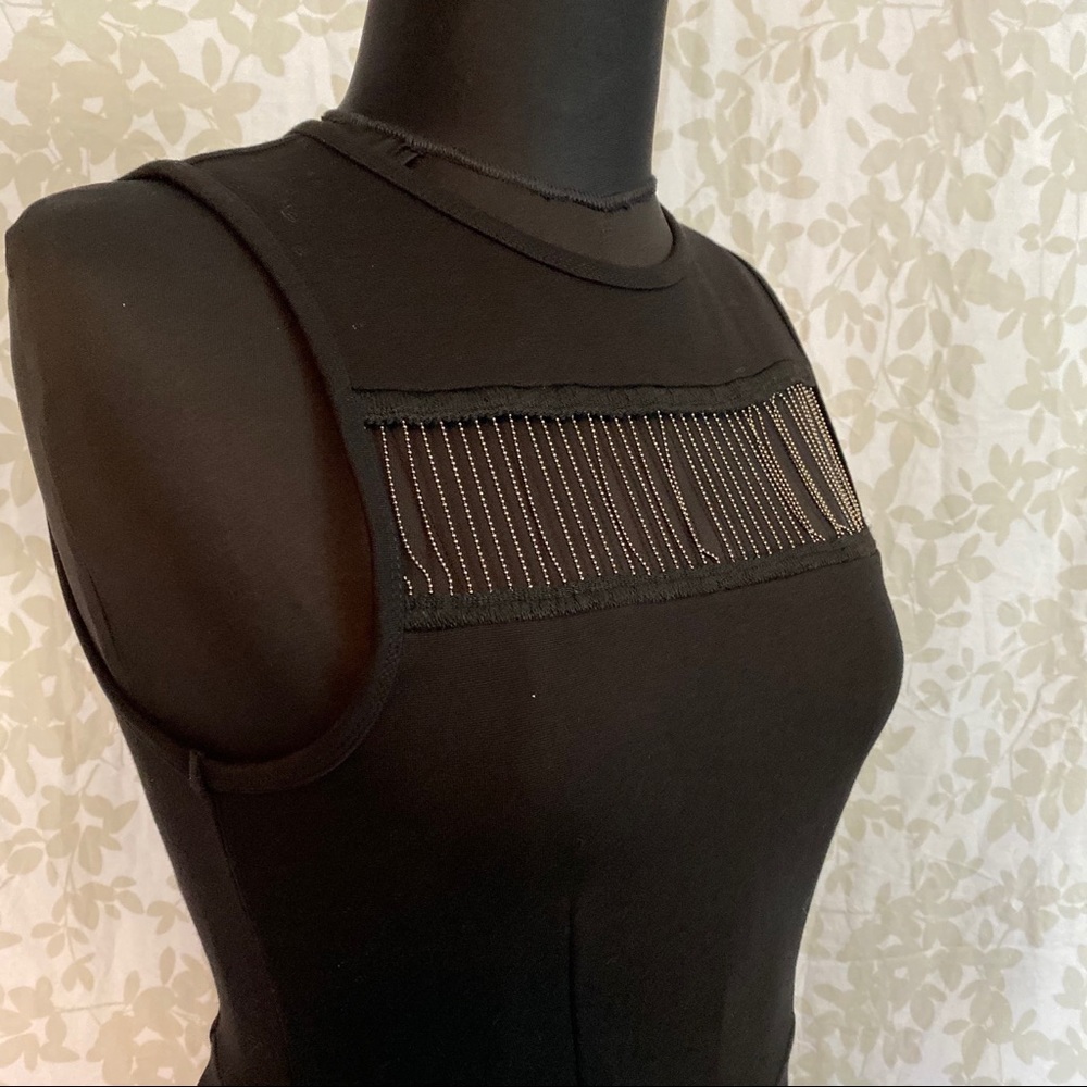 Sold French Connection LBD w/ Chain Fringe - Picture 1 of 8